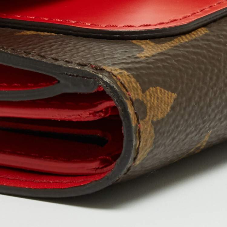 Pre Owned Louis Vuitton Coquelicot Monogram Canvas Flowers Compact Wallet