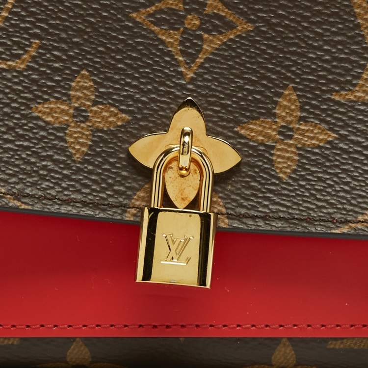 Pre Owned Louis Vuitton Coquelicot Monogram Canvas Flowers Compact Wallet