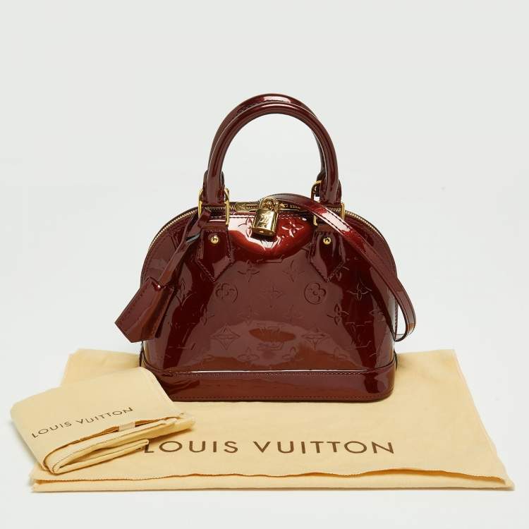 مملوكة مسبقًا Louis Vuitton Amarante Monogram Vernis Alma BB Bag