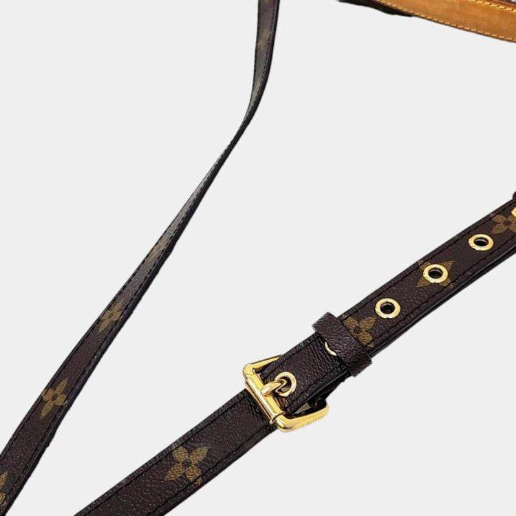 Pre Owned Louis Vuitton Brown Monogram Canvas Pochette Metis Shoulder Bag