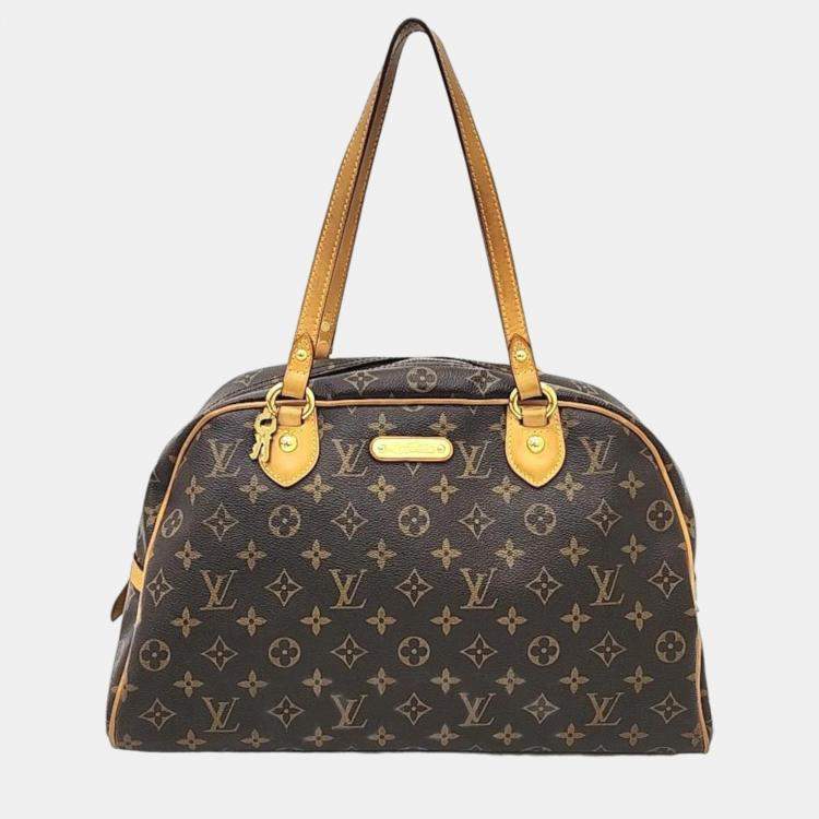 Pre Owned Louis Vuitton Monogram Montrogoy GM