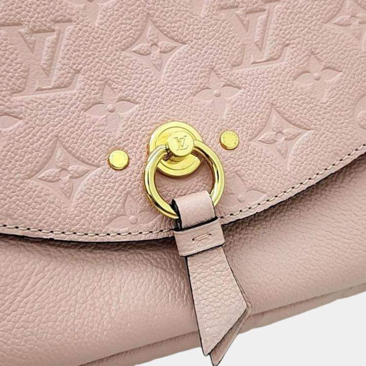 Pre Owned Louis Vuitton Pink Monogram Empriente Leather Blanche BB Shoulder Bag
