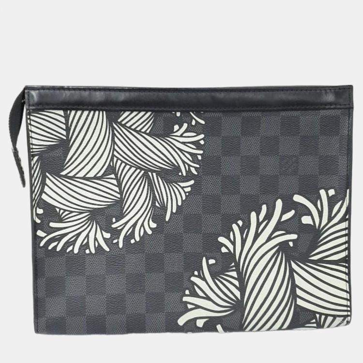 Pre Owned Louis Vuitton Graphite Pochette Voyage MM