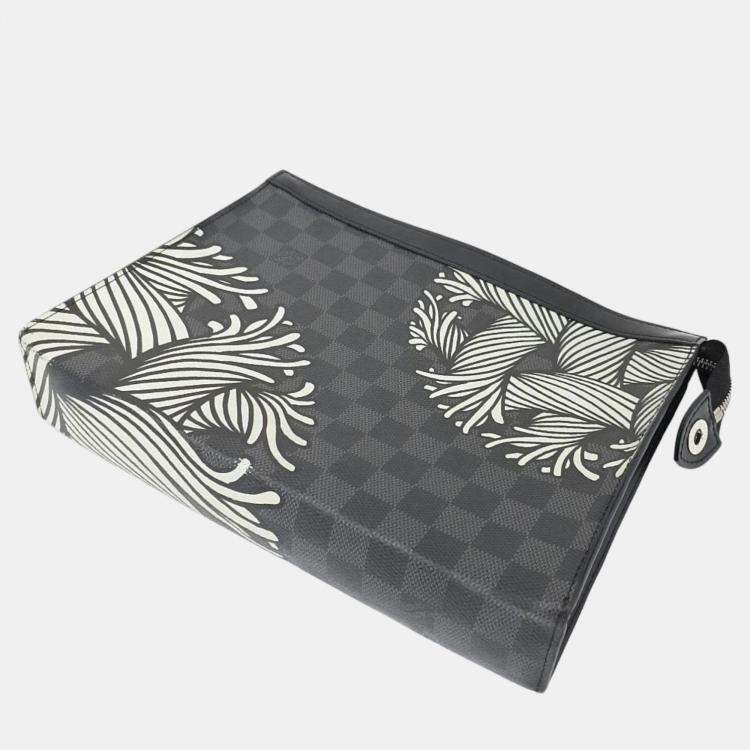 Pre Owned Louis Vuitton Graphite Pochette Voyage MM