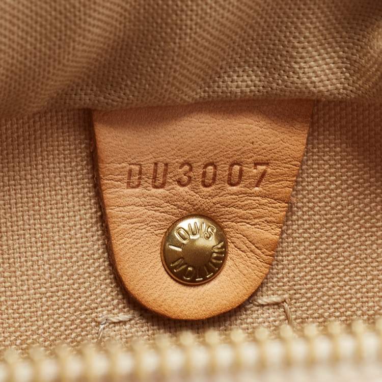 Pre Owned Louis Vuitton Damier Azur Canvas Speedy 30 Bag