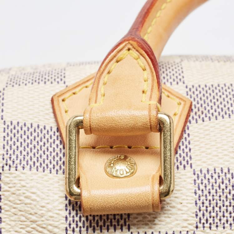 Pre Owned Louis Vuitton Damier Azur Canvas Speedy 30 Bag