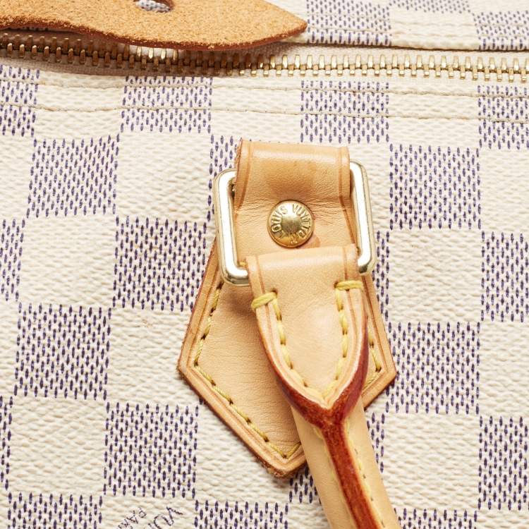 Pre Owned Louis Vuitton Damier Azur Canvas Speedy 30 Bag