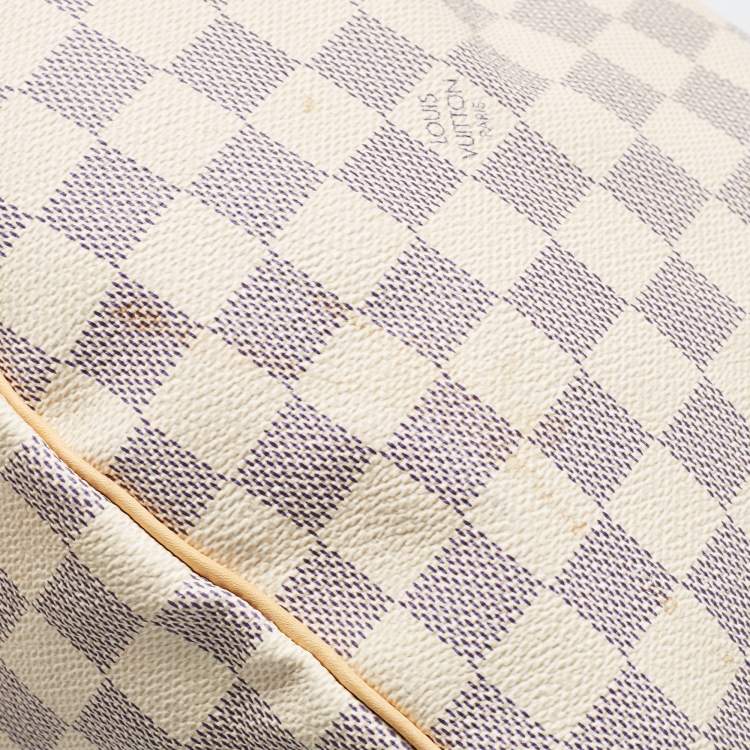 Pre Owned Louis Vuitton Damier Azur Canvas Speedy 30 Bag