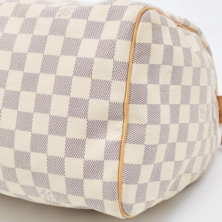 Pre Owned Louis Vuitton Damier Azur Canvas Speedy 30 Bag