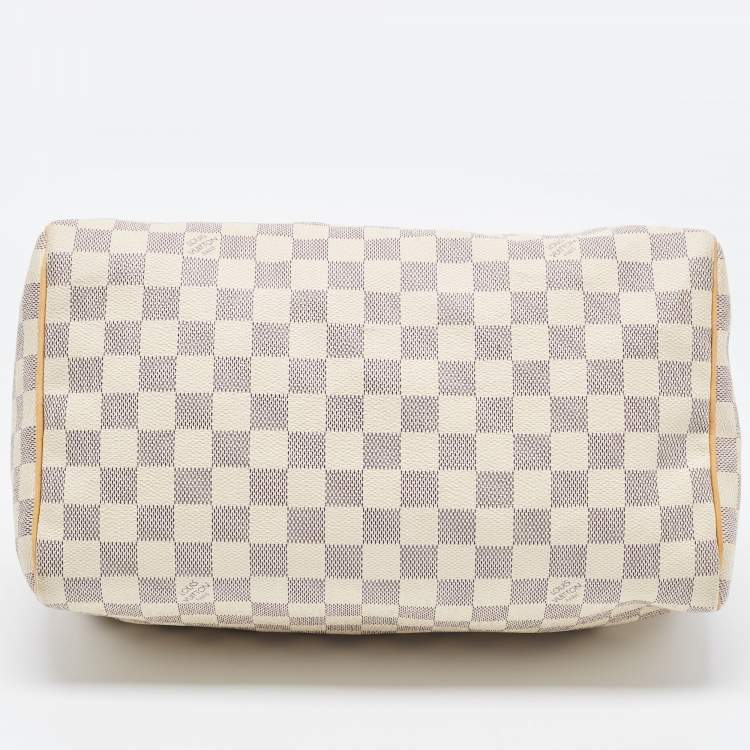 Pre Owned Louis Vuitton Damier Azur Canvas Speedy 30 Bag