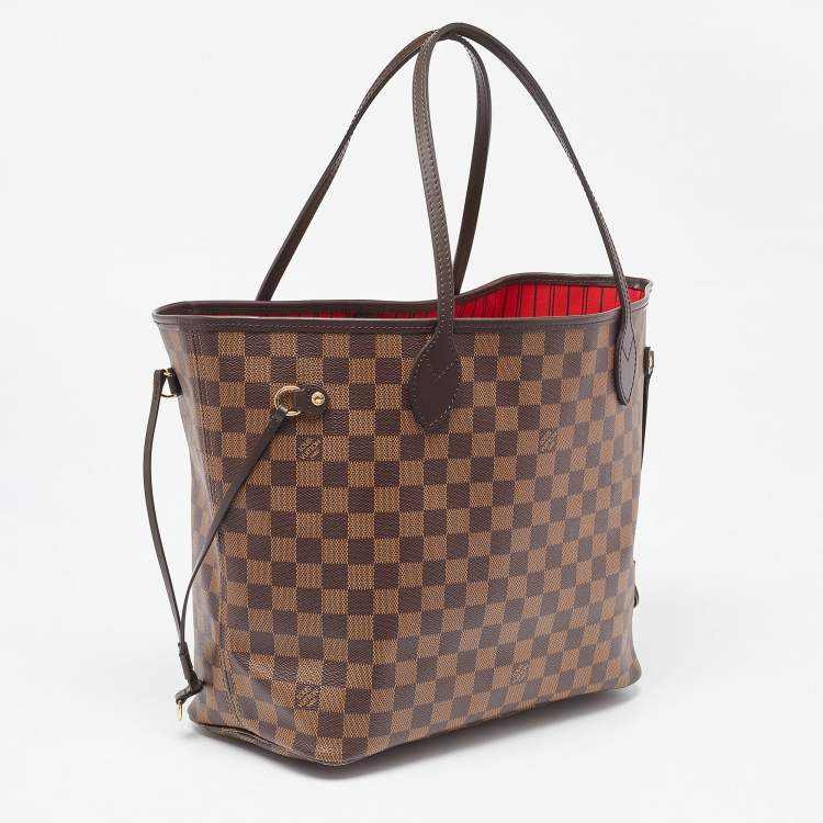 Pre Owned Louis Vuitton Damier Ebene Canvas Neverfull MM Bag