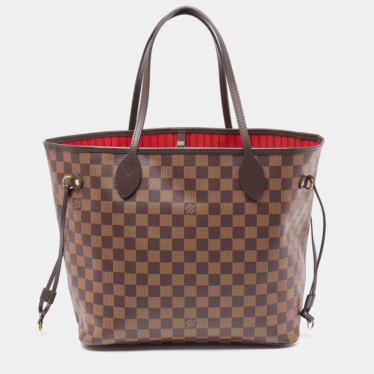 Pre Owned Louis Vuitton Damier Ebene Canvas Neverfull MM Bag