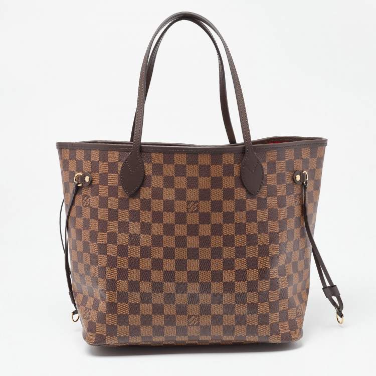 Pre Owned Louis Vuitton Damier Ebene Canvas Neverfull MM Bag