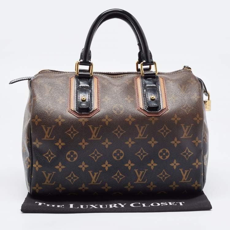 Pre Owned Louis Vuitton Monogram Canvas Limited Edition Mirage Speedy 30 Bag
