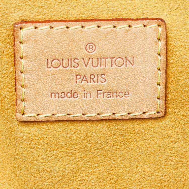 Pre Owned Louis Vuitton Blue Monogram Denim Baggy PM Bag