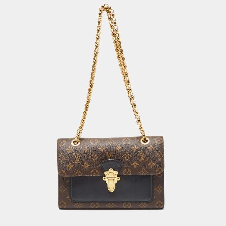 Pre Owned Louis Vuitton Black Monogram Canvas Victoire Bag
