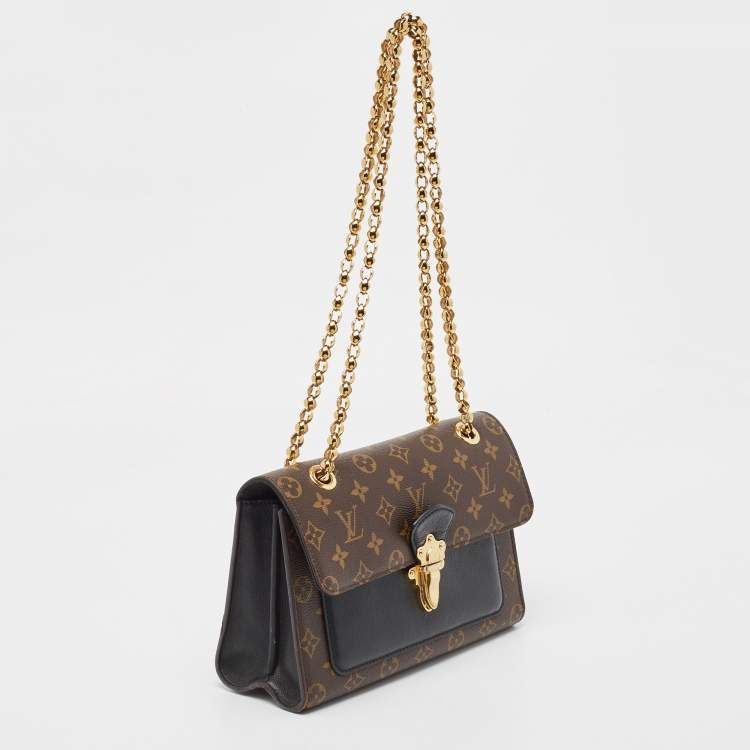 Pre Owned Louis Vuitton Black Monogram Canvas Victoire Bag