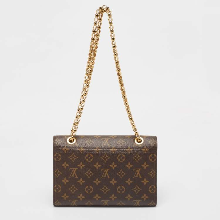 Pre Owned Louis Vuitton Black Monogram Canvas Victoire Bag