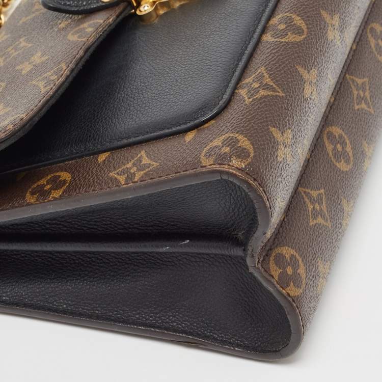 Pre Owned Louis Vuitton Black Monogram Canvas Victoire Bag