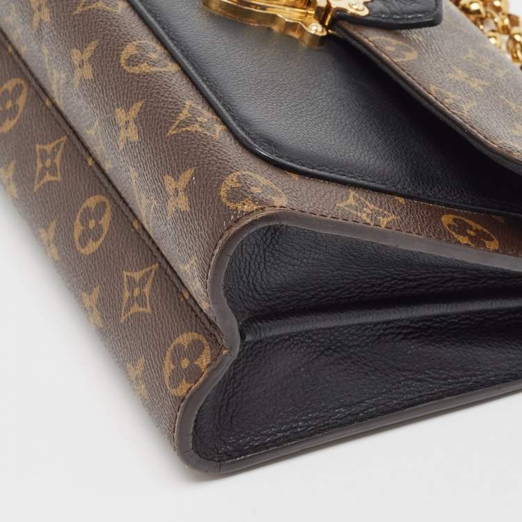 Pre Owned Louis Vuitton Black Monogram Canvas Victoire Bag