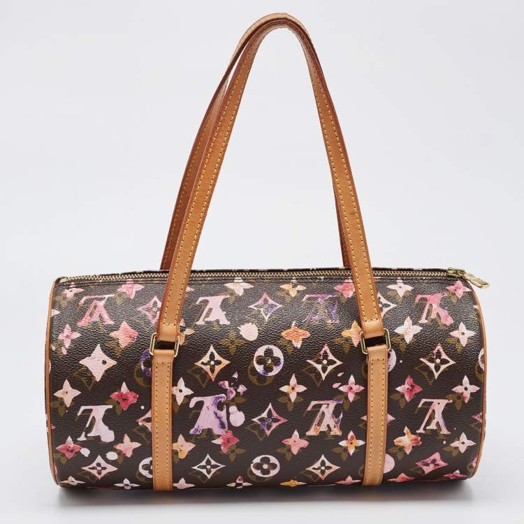 Pre Owned Louis Vuitton Monogram Canvas Watercolor Richard Prince Papillon 30 Bag