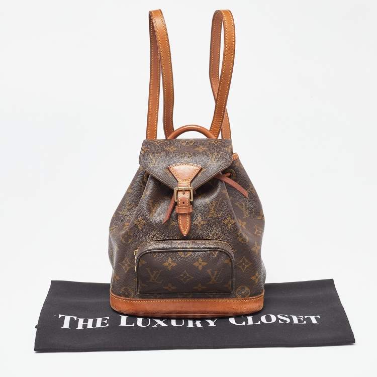 Pre Owned Louis Vuitton Monogram Canvas Mini Montsouris Backpack
