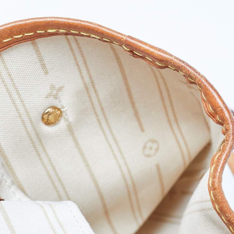 Pre Owned Louis Vuitton Damier Azur Canvas Neverfull MM Bag