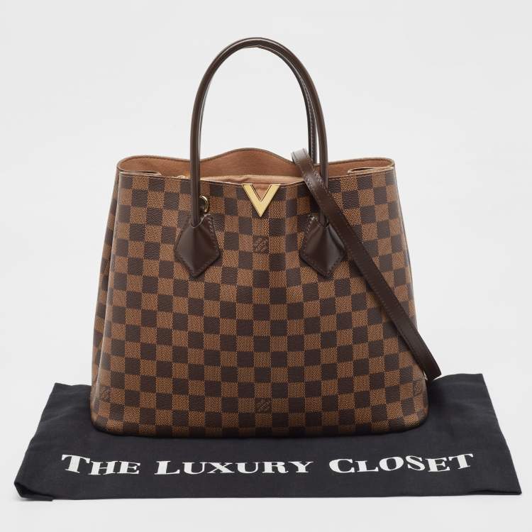 Pre Owned Louis Vuitton Damier Ebene Canvas Kensington V Bag