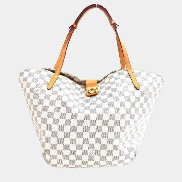 Louis Vuitton White Canvas Damier Azur Salina PM Tote Bag Louis