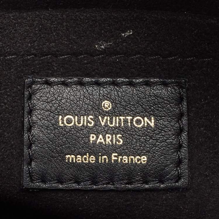 Pre Owned Louis Vuitton Black Leather New Wave Camera Bag