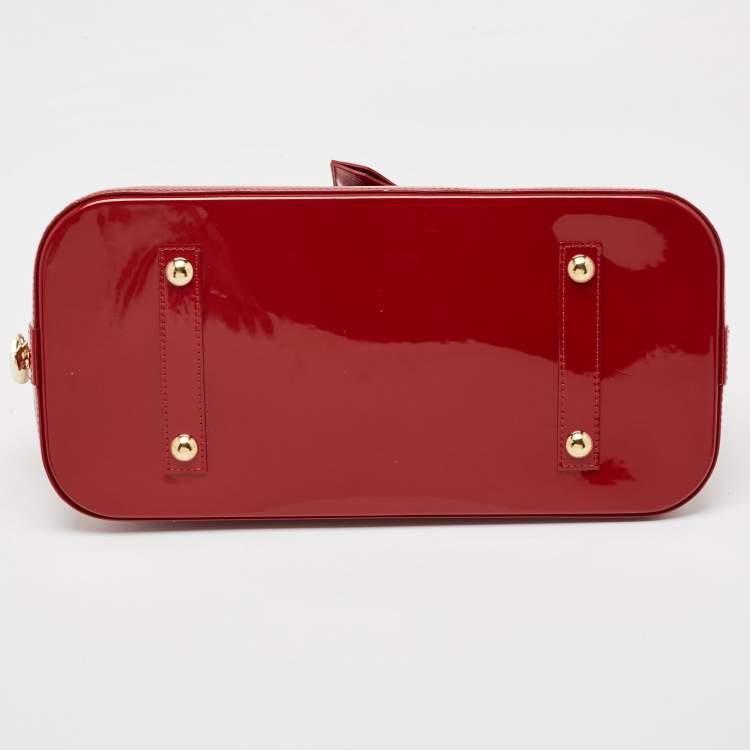 مملوكة مسبقًا Louis Vuitton Red Monogram Vernis Alma GM