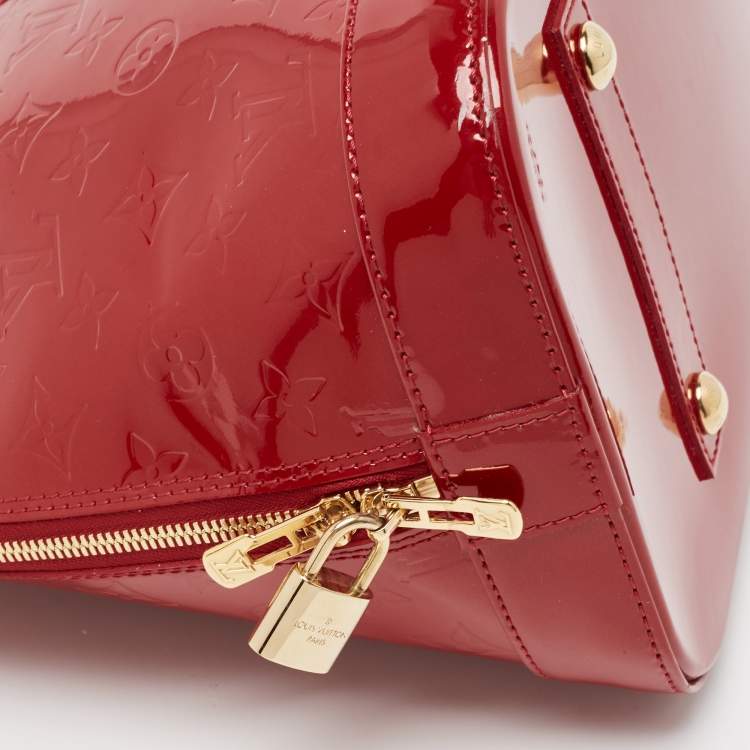 مملوكة مسبقًا Louis Vuitton Red Monogram Vernis Alma GM
