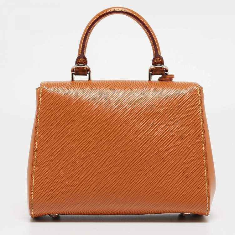 Pre Owned Louis Vuitton Gold Honey Epi Leather Mini Cluny Bag