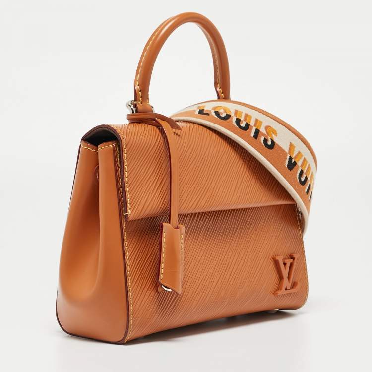 Pre Owned Louis Vuitton Gold Honey Epi Leather Mini Cluny Bag