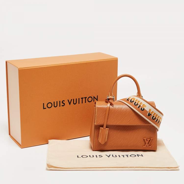 Pre Owned Louis Vuitton Gold Honey Epi Leather Mini Cluny Bag