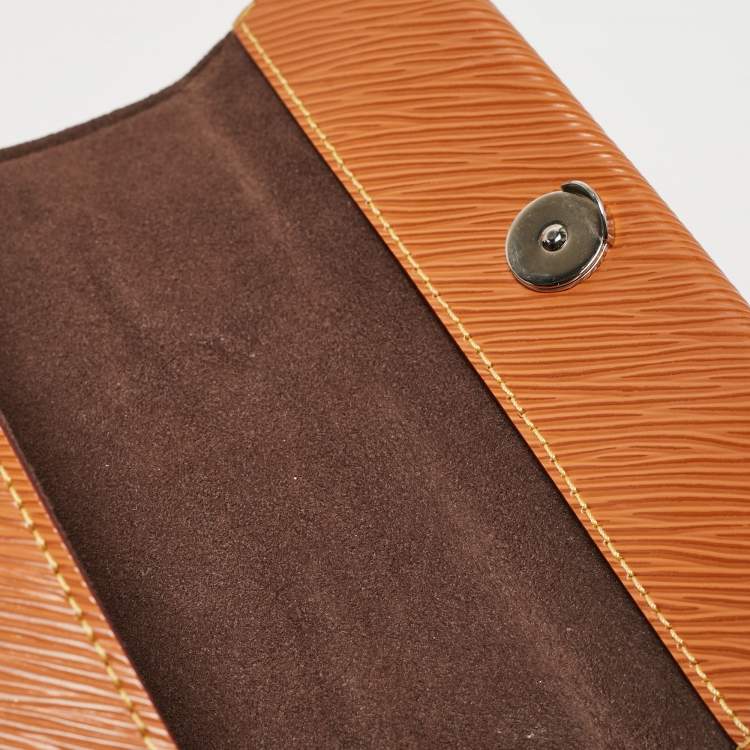 Pre Owned Louis Vuitton Gold Honey Epi Leather Mini Cluny Bag