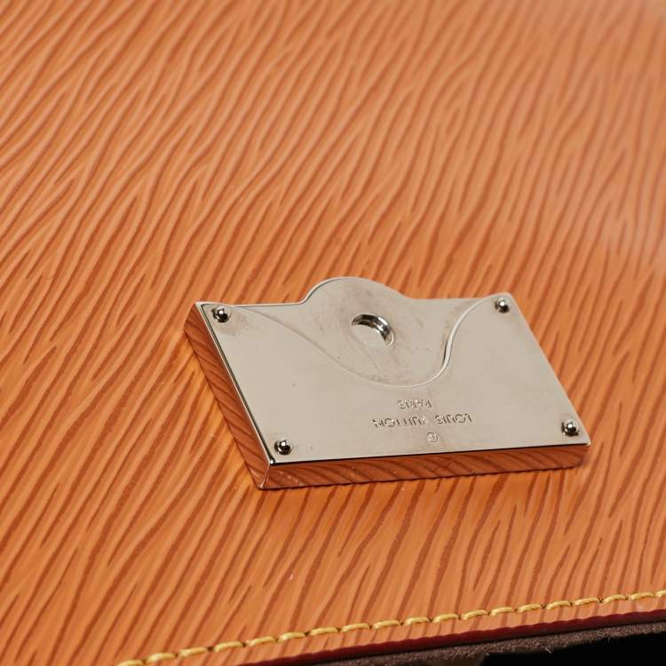 Pre Owned Louis Vuitton Gold Honey Epi Leather Mini Cluny Bag