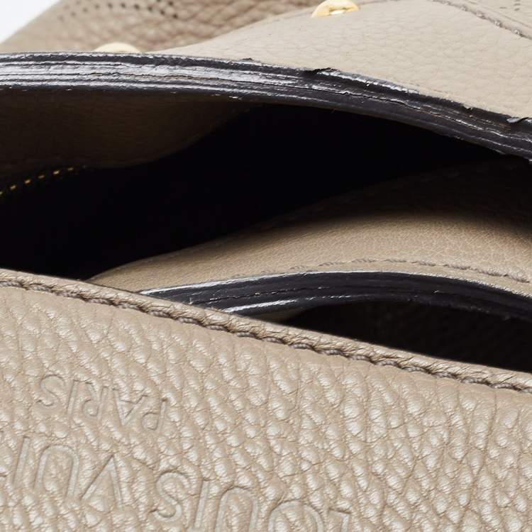 Pre Owned Louis Vuitton Grey Monogram Mahina Leather Solar PM Bag