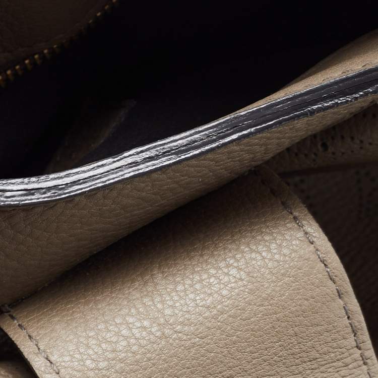 Pre Owned Louis Vuitton Grey Monogram Mahina Leather Solar PM Bag