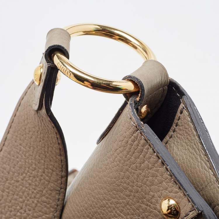 Pre Owned Louis Vuitton Grey Monogram Mahina Leather Solar PM Bag