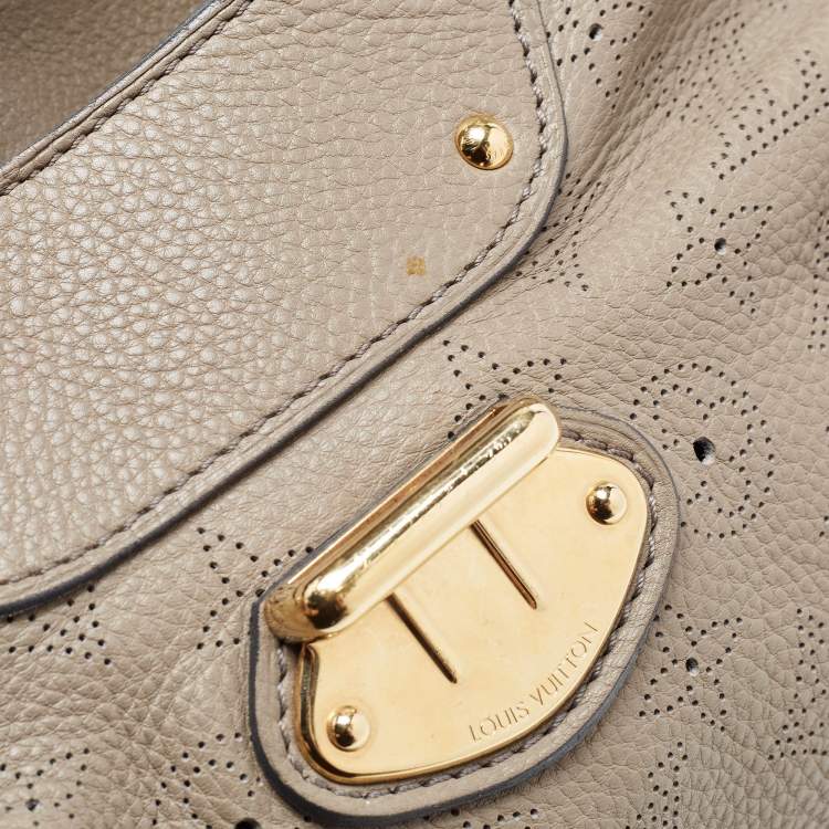 Pre Owned Louis Vuitton Grey Monogram Mahina Leather Solar PM Bag