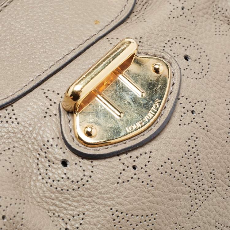 Pre Owned Louis Vuitton Grey Monogram Mahina Leather Solar PM Bag