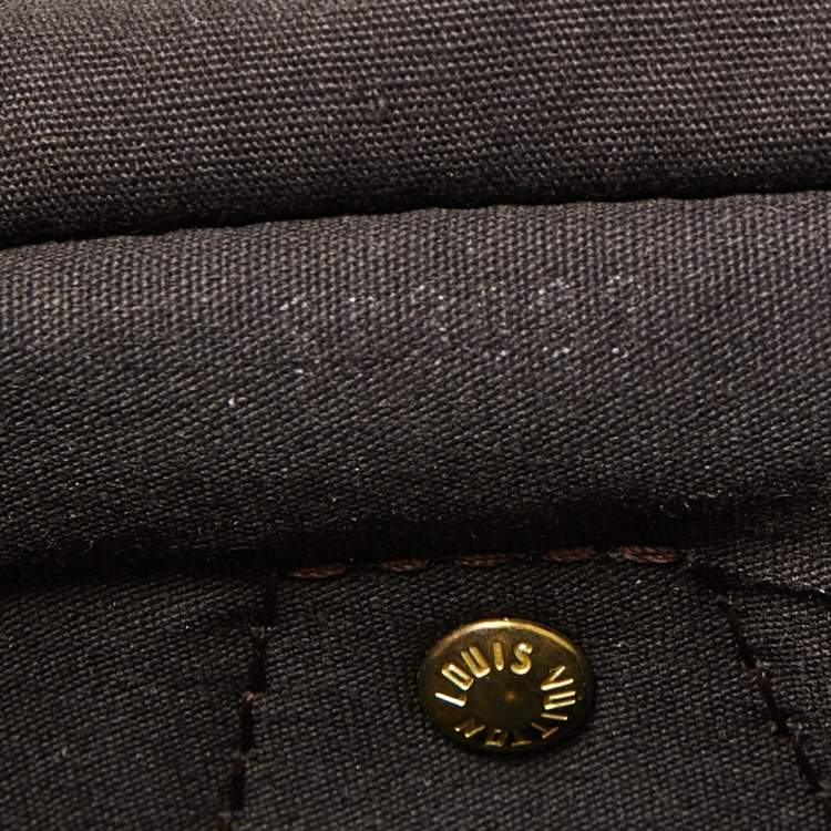Pre Owned Louis Vuitton Fusain Monogram Mini Lin Canvas Speedy 30 Bag