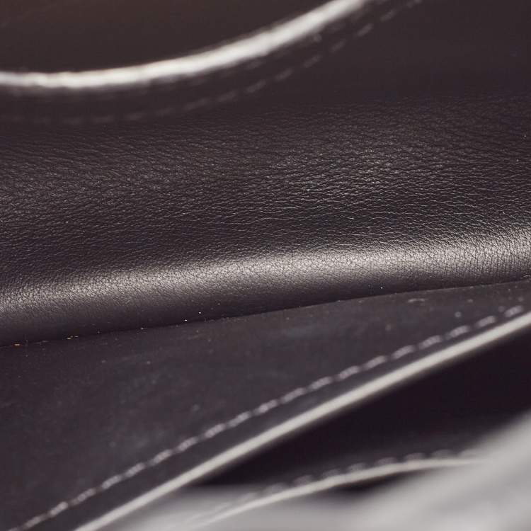 Pre Owned Louis Vuitton Black Leather Mini Capucines Bag