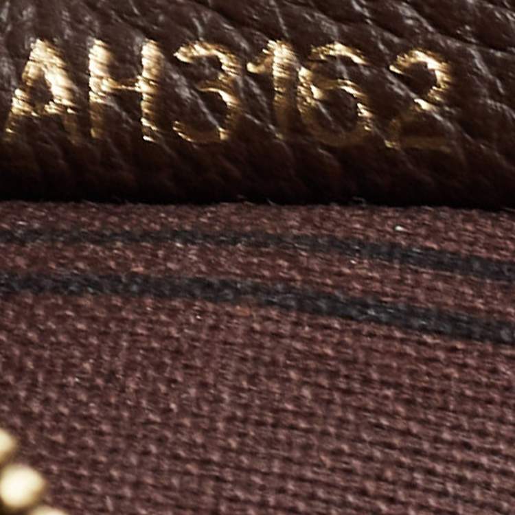 Pre Owned Louis Vuitton Brown Earth Monogram Empreinte Leather Lumineuse PM Bag