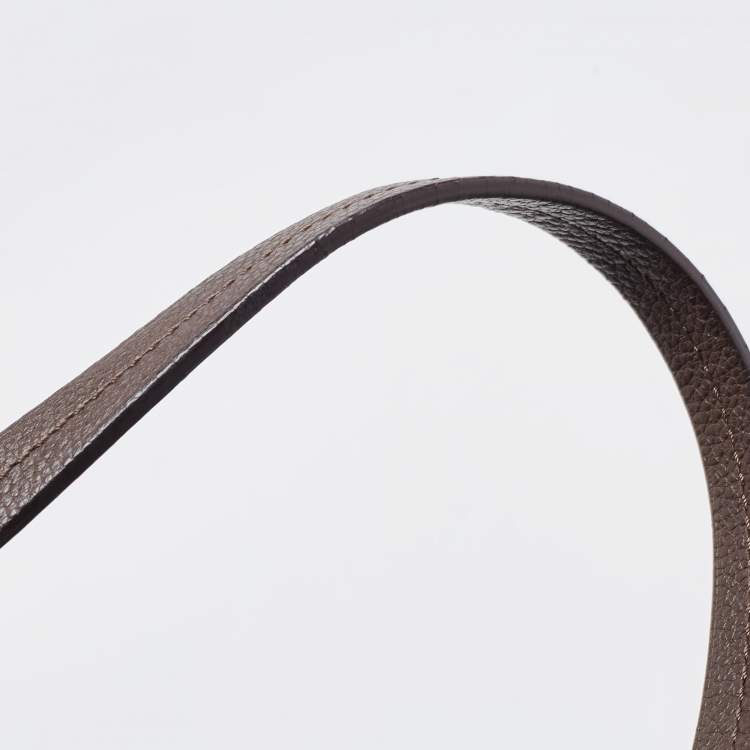 Pre Owned Louis Vuitton Brown Earth Monogram Empreinte Leather Lumineuse PM Bag
