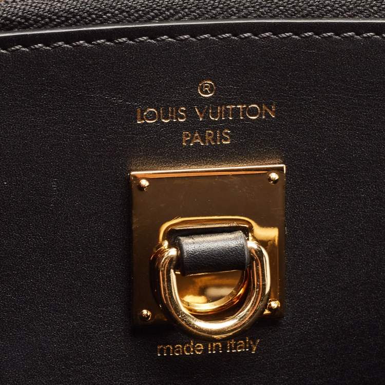 مملوكة مسبقًا Louis Vuitton Black Leather City Steamer GM Bag