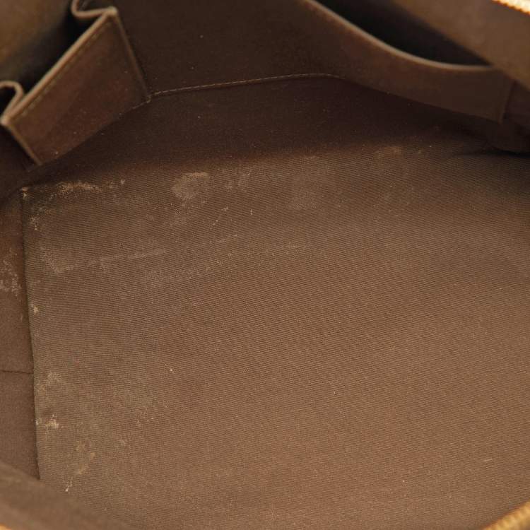 Pre Owned Louis Vuitton Vert Bronze Monogram Vernis Bellevue GM Bag