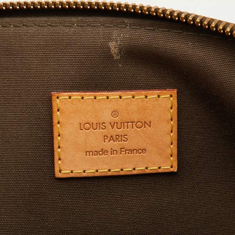 Pre Owned Louis Vuitton Vert Bronze Monogram Vernis Bellevue GM Bag