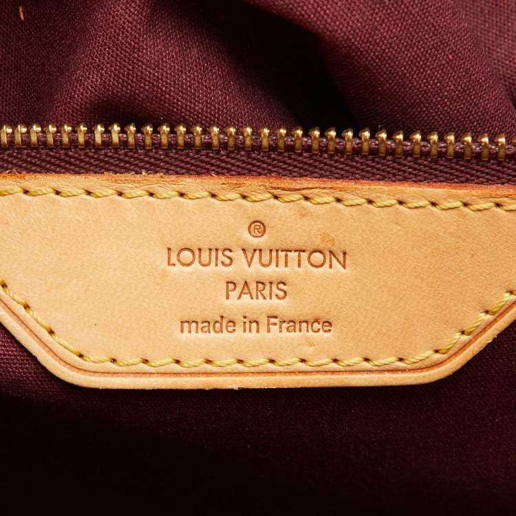 Pre Owned Louis Vuitton Amarante Monogram Vernis Brea MM Bag